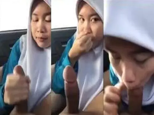 Merayu keponakan kecil untuk menghisap ayam